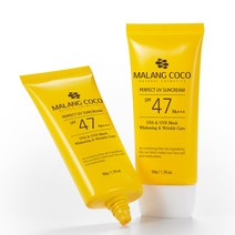 말랑코코 퍼펙트 유브이 선크림 SPF47 PA+++, 50g, 1개