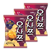 해태제과 오사쯔 고구마 스낵, 121g, 3개