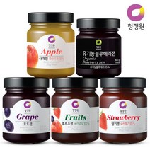 청정원 과일잼370gx3개 4종택1 혼합가능, 1개, 08 사과잼1+딸기잼2