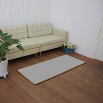 아이홀릭 찜질방 레자매트 사우나 목욕탕 펜션 수면실 인조가죽 대나무참숯 차박매트 캠핑매트, 회색