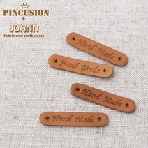 천연가죽-빈티지핸드메이드라벨(4개), 4개