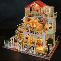 옥탑방어른이 DIY 미니어처 하우스 만들기 럭셔리타운하우스 한글설명서 동봉