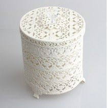 GANAHOME 미니철제휴지통, 아이보리, 1