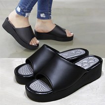 탐하다 [당일배송] 국내제작 여성용 민자 지압 5cm 중굽 사무실 슬리퍼