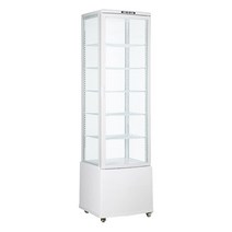 씽씽코리아 사면유리쇼케이스RT-280L-3 카페전시용 제과 음료수, 사면유리쇼케이스RT-280L-3 화이트