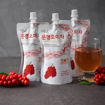 문경오미자밸리 명작 문경 오미자 원액 차 아로니아 농축액 자몽 엑기스 휴대용 건강 즙, 60팩, 120ml