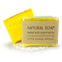 아로마키스 핸드메이드 천연비누 데일리바 100g 클렌징 비누, 18치자