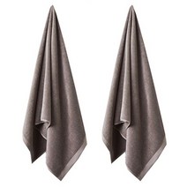 소프트터치 그레이쉬 바스타올 450g 30수 면사, 골든브라운, 2개