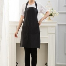 목걸이형 식당앞치마 손님용앞치마 앞치마, 블랙, 1개