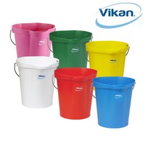 바이칸 버켓(6L 12L) 바케스 양동이 식자재 원두 보관통, 6L 노랑