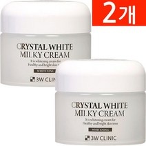 3w클리닉 크리스탈 화이트 밀키 크림, 50g, 2개