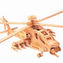 나무조립퍼즐-아파치헬기 만들기(4P) RBD