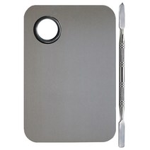 메이크업 분장용 물감 사각형 믹싱 팔레트 및 스파출라 2종세트 분장용품 시네마디포, 1개