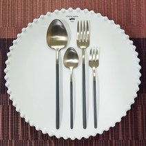 케라미카 실버 디저트커트러리, 다크그레이, 티포크 1P