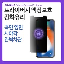 BUYKING [타이탄] 아이폰 7 8 프라이버시 액정보호 강화유리 사생활보호, 1개