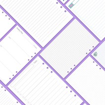 와우숍 6공 다이어리 백색 속지 모음 A5 A6 45P, 백색무지