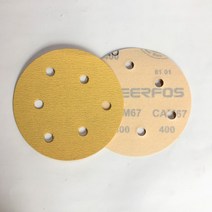 원형사포 종이 (샌딩페이퍼), 180방5인치6홀 1팩(100장), 1개