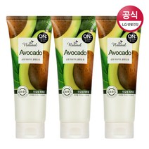 온더바디 더내추럴 산뜻한 아보카도 클렌징폼 200g 3개, 1set