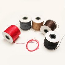 매듭실 매듭줄 매듭끈 전통매듭 100야드 100m, 면끈코팅0.8mm-브라운(5m)