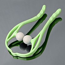 ARUA 아루아 목안마기 목마사지기 목어깨안마기 목지압용 안마봉 볼안마기, 그린, 1개