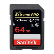 샌디스크 EXTREME PRO SDXC 64GB 170MBs 4K UHD, 64MB