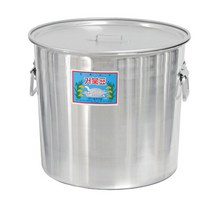 알루미늄용기 식깡 높은위생용기 육수통 스탁팟 들통 찜통, 1개, 25G/L(550x510)