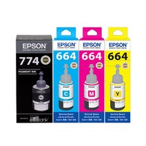 엡손 T774 T664 무한 리필 잉크 L605 L655 M105M205L1455 정품잉크, T664빨강, 1개