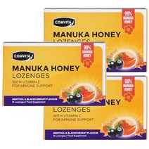 콤비타 마누카꿀 캔디-블랙커런트 박하맛 16개입 X 3개, 1세트