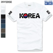 [CTS-RT42] 태극KOREA 나염 라운드 반팔티