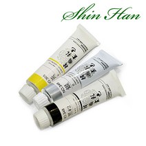 [신한] 한국화채색 20ml 낱색 색상선택 - 동양화물감 신한물감, 349 은