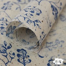 한결한지 한지벽지 수제벽지 수제한지 벽지 한지 전통한지, 03.도토리지02.파란색, 6매