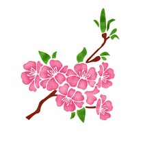 대문닷컴 [대문닷컴]스텐실도안(ST-2182)진달래