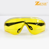 제스트 기능성 보안경 (안전바 노랑-레저용) Z-KC004 안전안경 작업안경 보호안경 레저안경, 1개, 옐로우