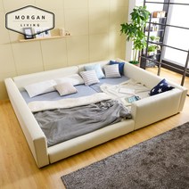 모건리빙 BEST 보니타 저상형 패밀리침대, 01_보니타 오픈형 프레임 SS+SS(쵸코)