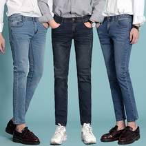 지기젠 남성용 빅사이즈 스판 청바지 워싱 슬림핏진
