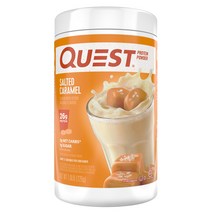 퀘스트뉴트리션 프로틴 파우더 단백질 보충제, 솔티드 카라멜, 1개, 726g