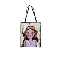 Etopcompany 볼빨간언니 캐릭터 스팽글 숄더 쇼퍼백