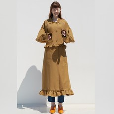 듀이듀이 FRILL TRENCH 트렌치 코트