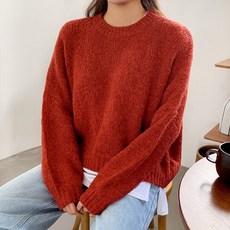 엔비룩 여성용 동글컬러니트