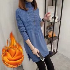 루즈핏 꽈배기 롱 니트 135275