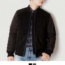 킹스맨 배색 울 패딩 점퍼