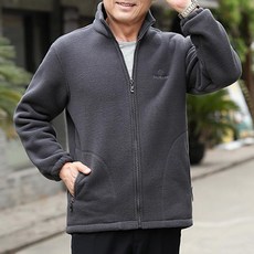 kirahosi 중노년 남성 후리스 잠바 집업 자켓 아웃도어 포근 287호+ 덧신 증정 BPsmtlrz