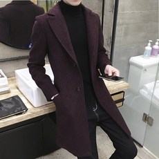 모노포스 남성용 와이드라펠 보카시 코트