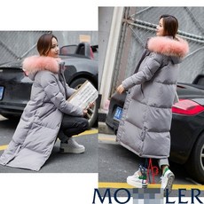 몽클 라쿤 롱 패딩