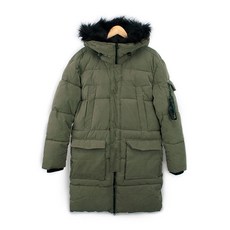 롱패딩 RPD-44 Khaki 카키 블랙라쿤털 오버핏