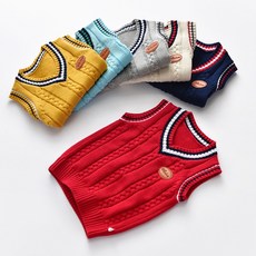 크리스탈하우스 꽈배기 니트 조끼 [230]