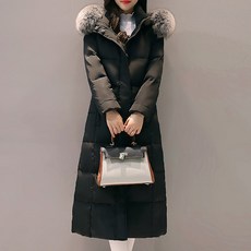 블로썸월드 로망 슬림 오리털 여성 롱패딩 점퍼