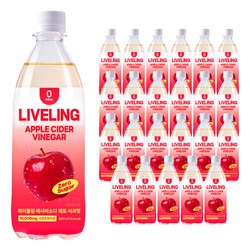 라이블링 애사비 소다 제로 사과맛, 500ml, 24개