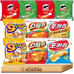 오리온 농심 감자스낵 감자칩 대표 과자 모음전 10종, 1세트, 30g