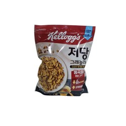 켈로그 저당 그래놀라 고소한 통곡물 파로, 360g, 4개